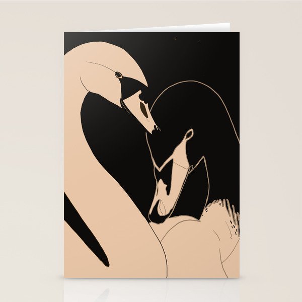 Two Swans Stationery Card Gallery Image 1