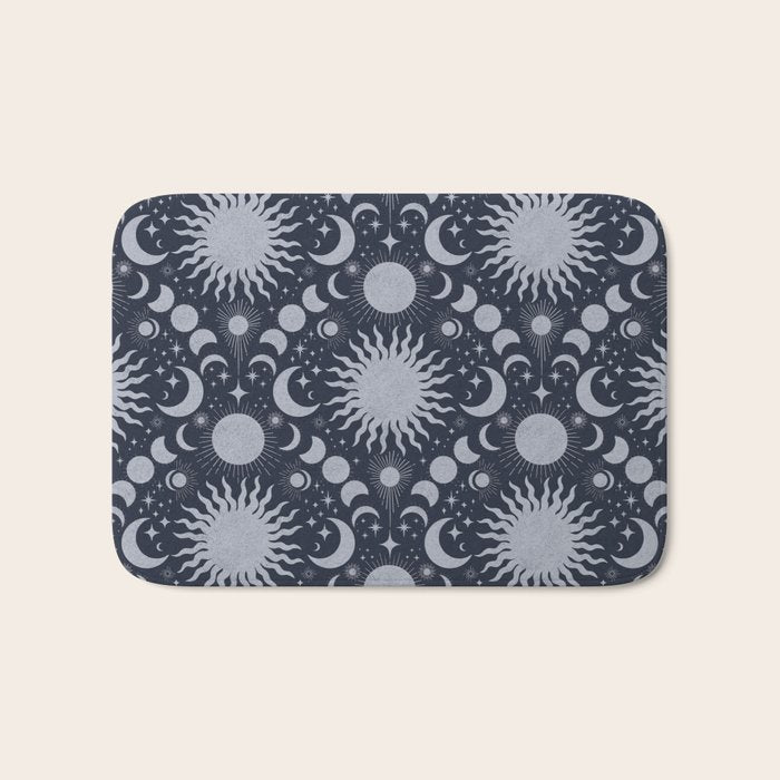 Tarot Celestial Indigo Bath Mat Gallery Image 1