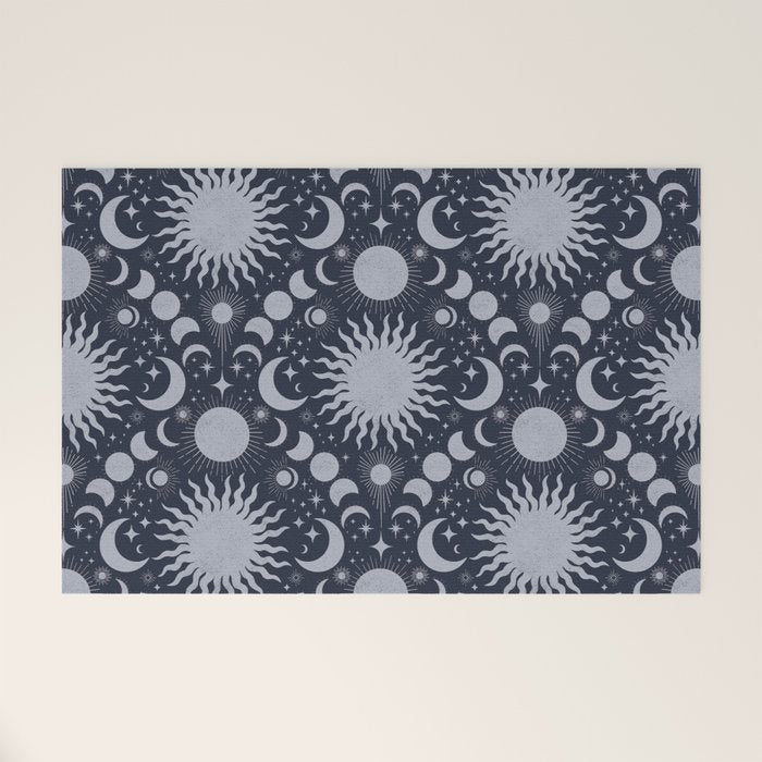 Tarot Celestial Indigo Welcome Mat Gallery Image 1