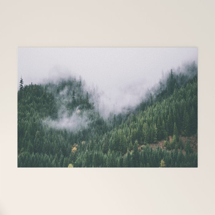 Forest Fog VIII Welcome Mat Gallery Image 1