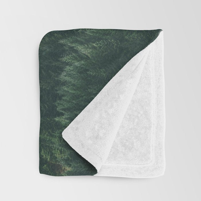 Forest Fog VIII Throw Blanket Gallery Image 3