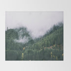 Forest Fog VIII Throw Blanket Gallery Image 2