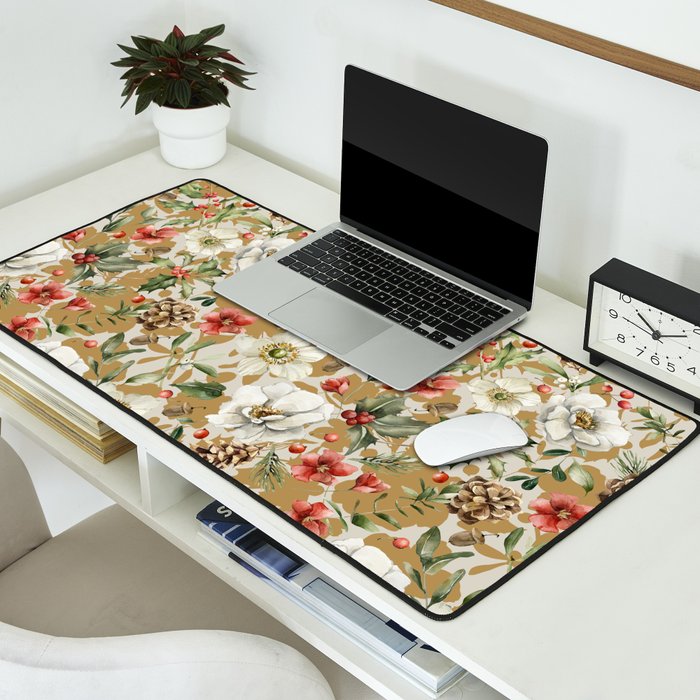 Winter flowers WP1 Desk Mat Gallery Image 2