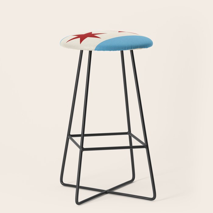 Chicago Flag Stool Gallery Image 1