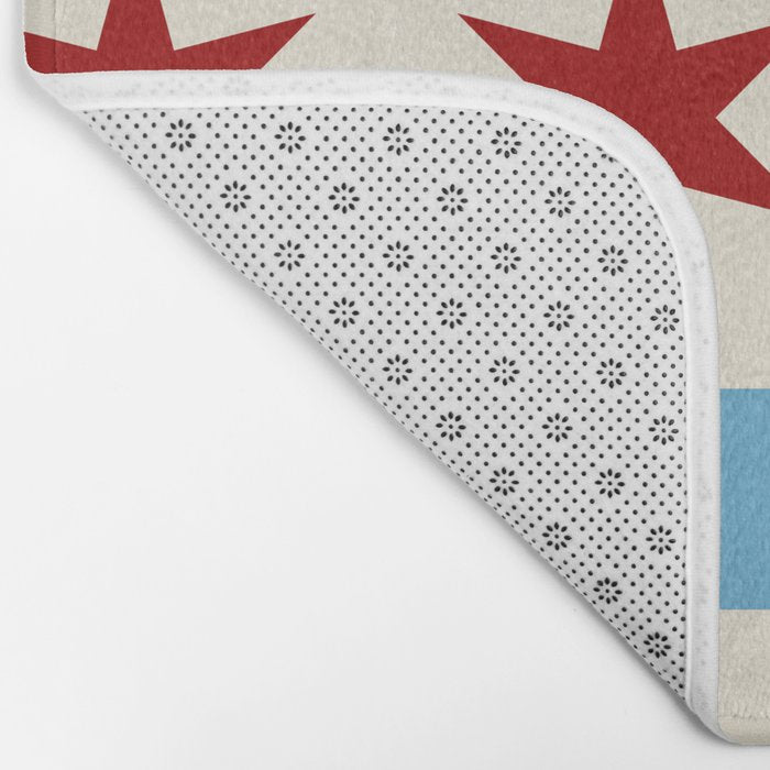 Chicago Flag Bath Mat Gallery Image 2