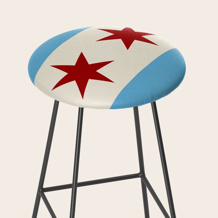 Chicago Flag Stool Gallery Image 2