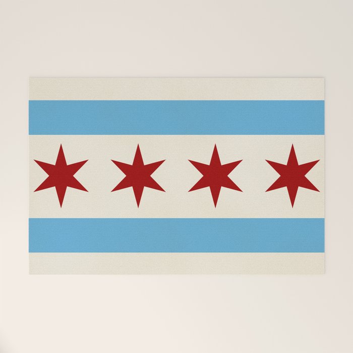Chicago Flag Welcome Mat Gallery Image 1