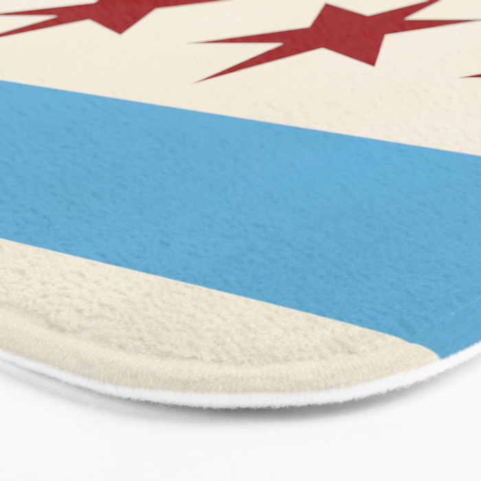 Chicago Flag Bath Mat Gallery Image 3