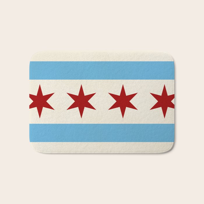 Chicago Flag Bath Mat Gallery Image 1