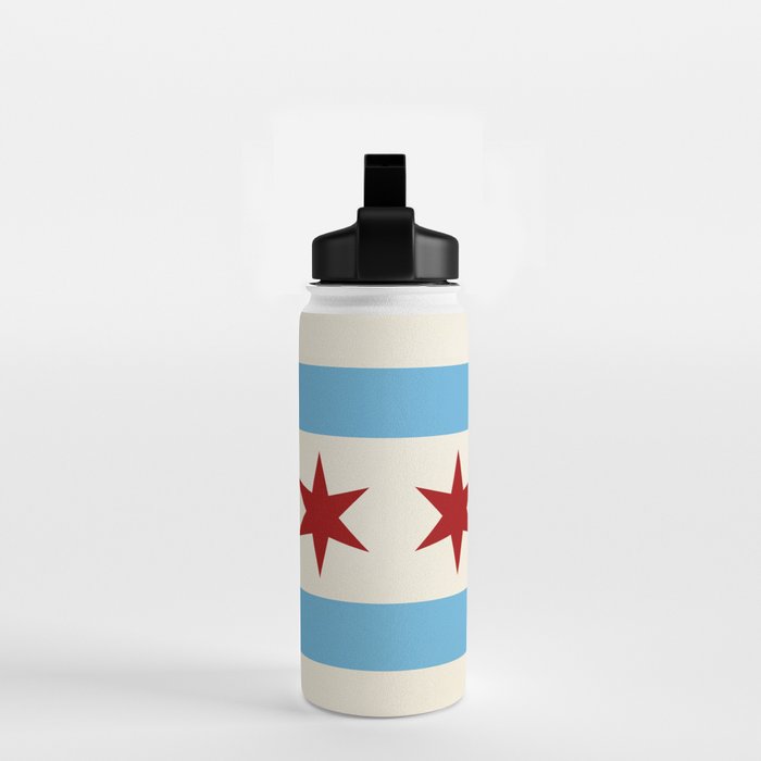 Chicago Flag Water Bottle Gallery Image 2