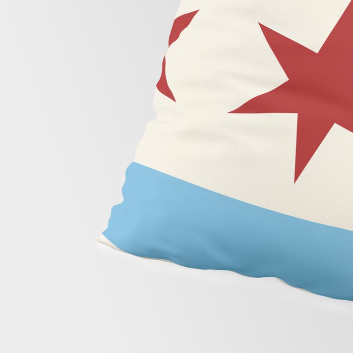 Chicago Flag Pillow Sham Gallery Image 4