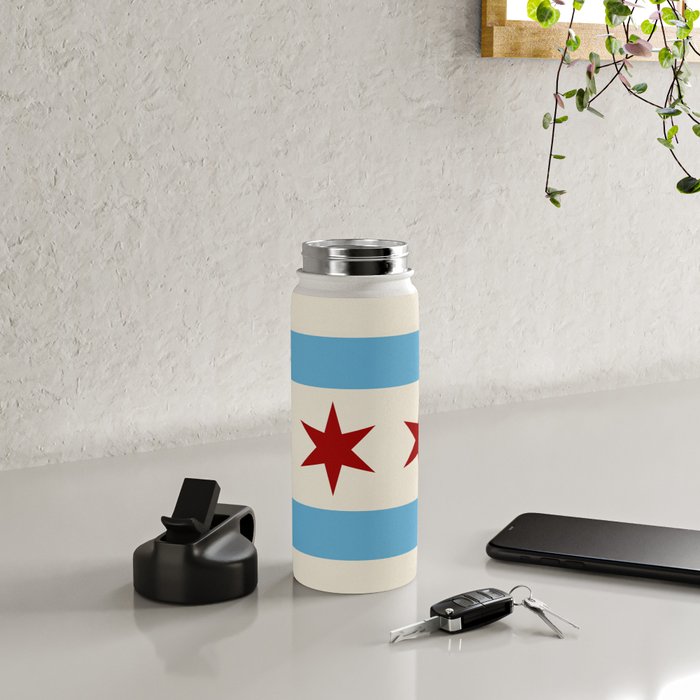 Chicago Flag Water Bottle Gallery Image 4
