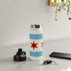 Chicago Flag Water Bottle Gallery Image 4
