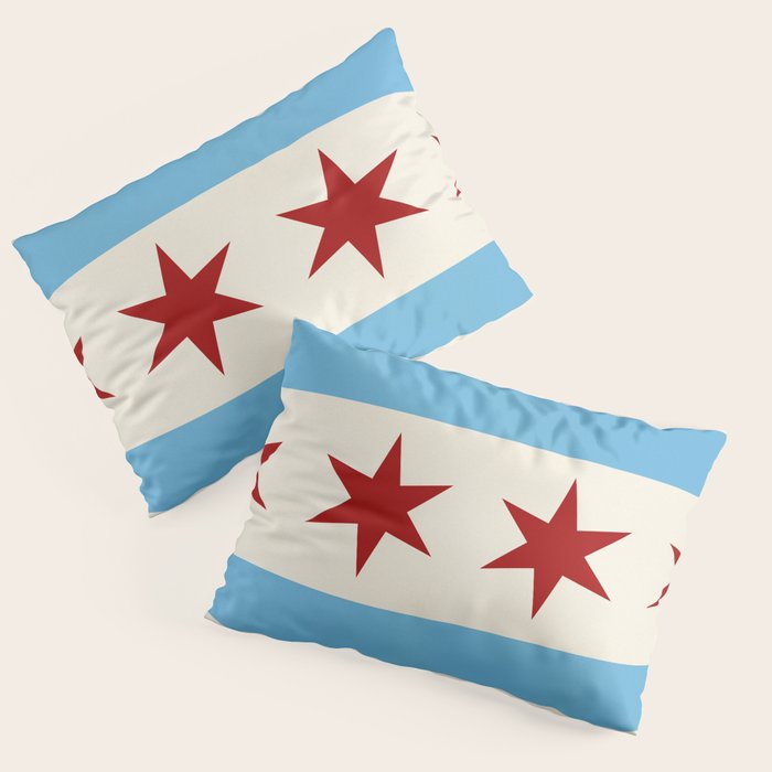 Chicago Flag Pillow Sham Gallery Image 3