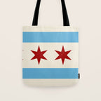 Chicago Flag Tote Bag Gallery Image 1