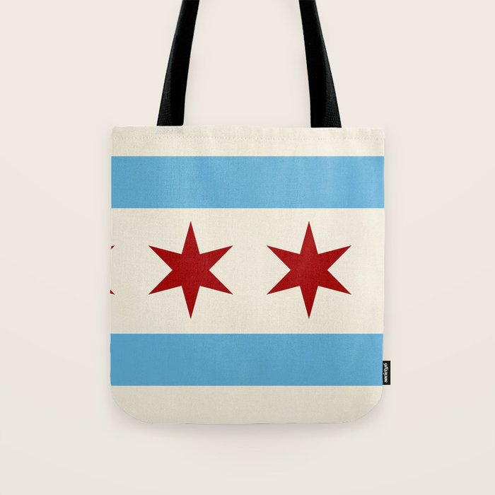Chicago Flag Tote Bag Gallery Image 1
