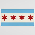 Chicago Flag Desk Mat Gallery Image 3
