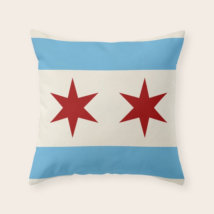 Chicago Flag Throw Pillow Gallery Image 6
