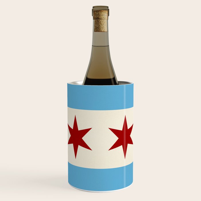 Chicago Flag Wine Chiller Gallery Image 1