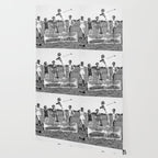 Lady Golfers, Black and White, Vintage Wall Art. Wallpaper Gallery Image 2