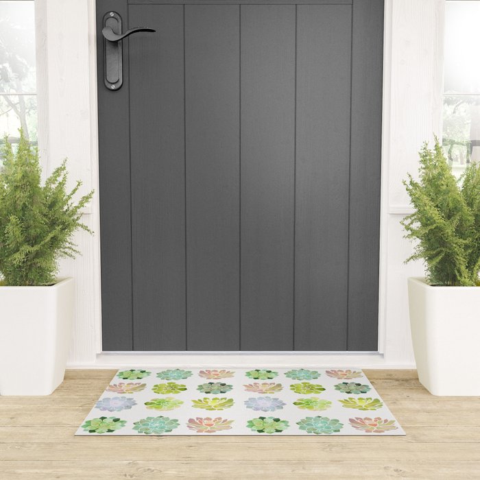 Spring Succulents Welcome Mat Gallery Image 3