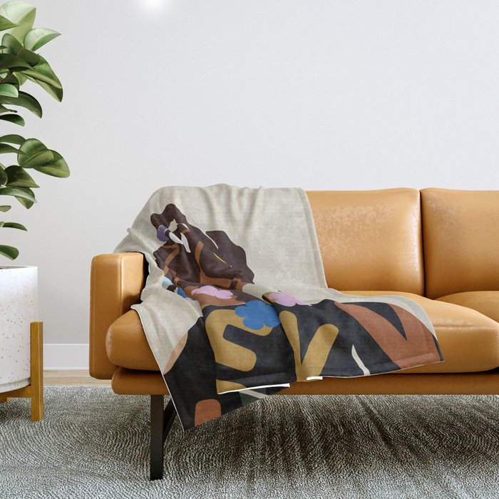 Black Girl Magic No. 2 Throw Blanket Gallery Image 1