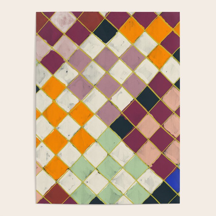Diamond Grid Poster Gallery Image 4