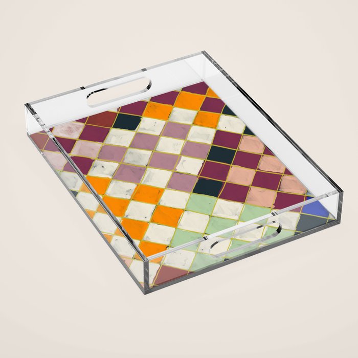 Diamond Grid Acrylic Tray Gallery Image 1