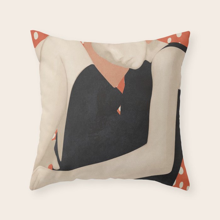 Abstract Art Female Figure 30 Throw Pillow Gallery Image 1