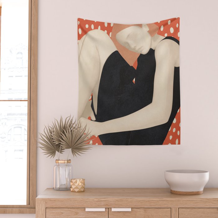 Abstract Art Female Figure 30 Wall Tapestry Gallery Image 2