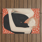 Abstract Art Female Figure 30 Outdoor Rug Gallery Image 1