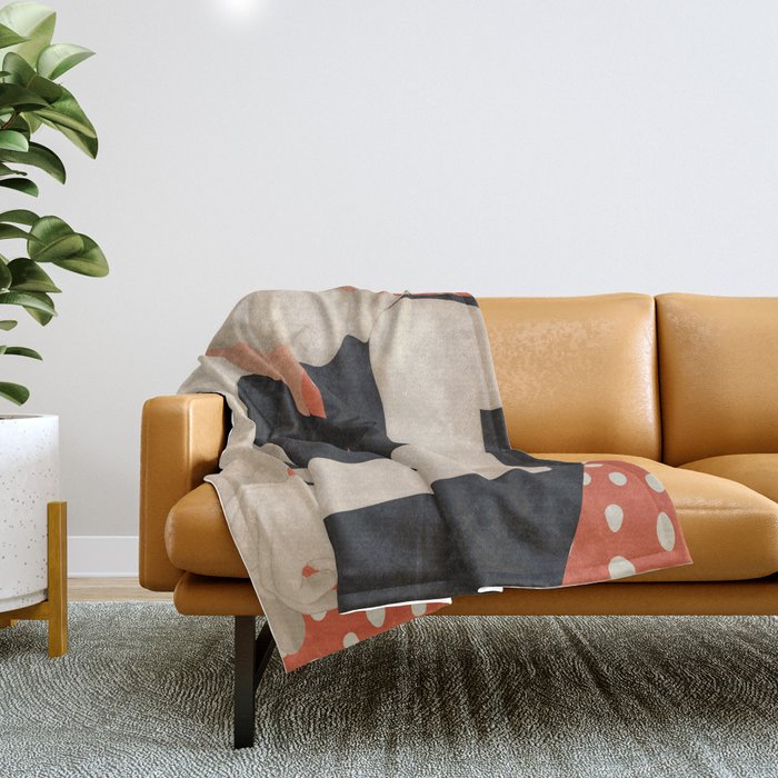 Abstract Art Female Figure 30 Throw Blanket Gallery Image 1