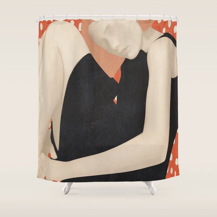 Abstract Art Female Figure 30 Shower Curtain Gallery Image 1