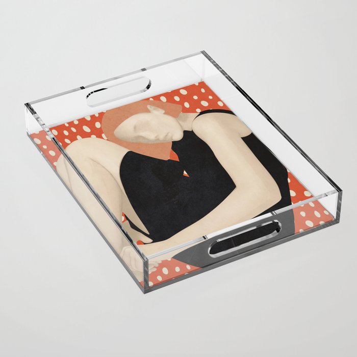 Abstract Art Female Figure 30 Acrylic Tray Gallery Image 1