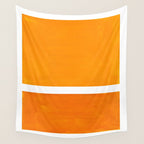 Antique Yellow  & Yellow Ochre Mid Century Modern Abstract Minimalist Rothko Color Field Squares Wall Tapestry Gallery Image 4