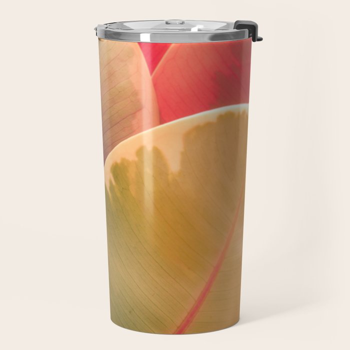 Beautiful Leaves II  botanical rubber plant leaf photograph Travel Mug Gallery Image 2