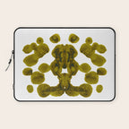 Olive Green Rorschach Test Laptop Sleeve Gallery Image 1