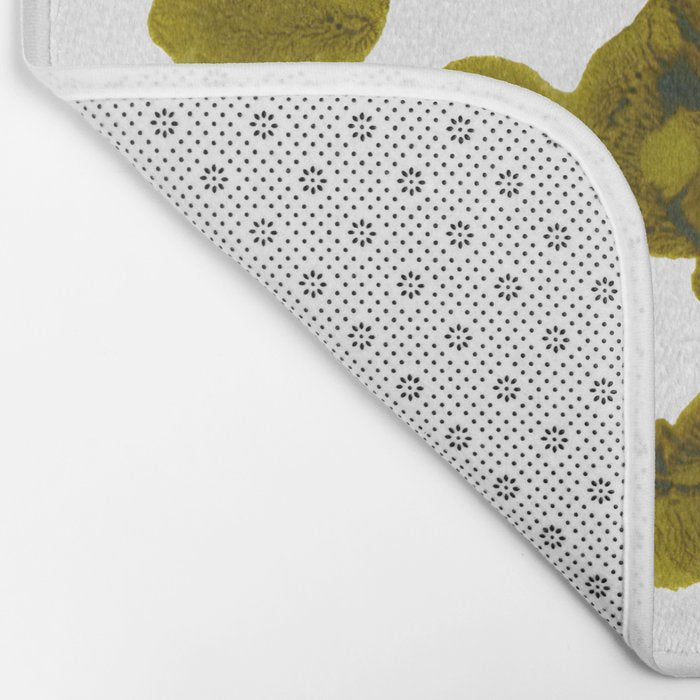 Olive Green Rorschach Test Bath Mat Gallery Image 2