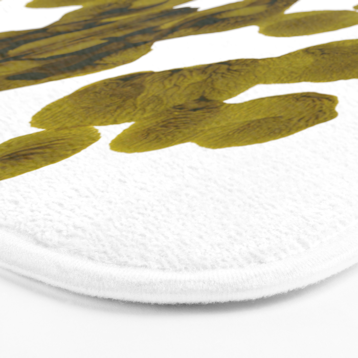 Olive Green Rorschach Test Bath Mat Gallery Image 3