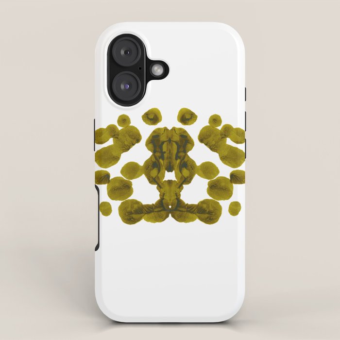 Olive Green Rorschach Test iPhone Case Gallery Image 1