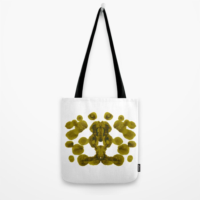 Olive Green Rorschach Test Tote Bag Gallery Image 2