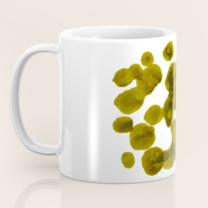 Olive Green Rorschach Test Coffee Mug Gallery Image 3