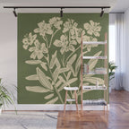 Minimalist Flowers 3 Wall Mural Gallery Image 1
