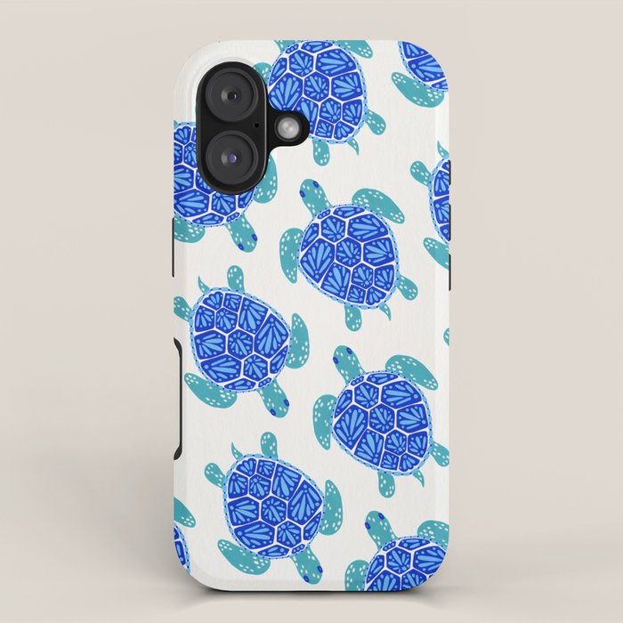 Sea Turtle - Blue Palette iPhone Case Gallery Image 1