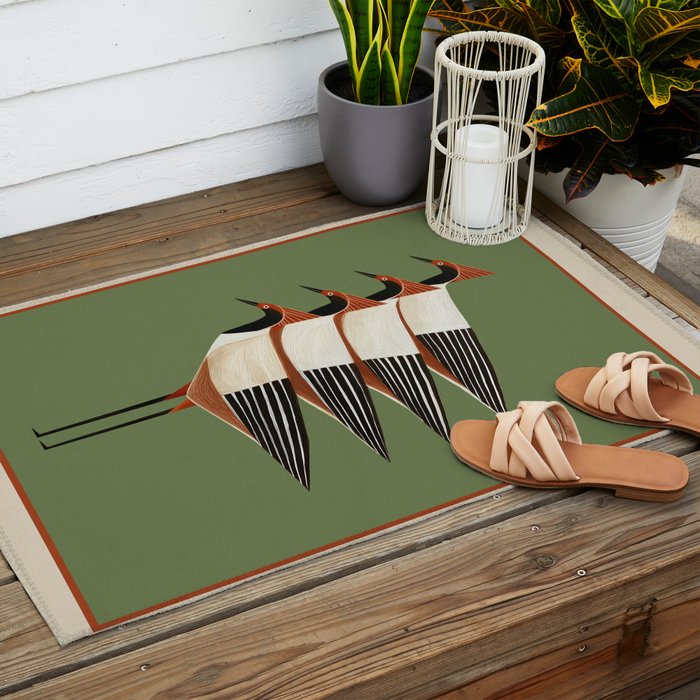 Four Birds I Outdoor Rug Gallery Image 2