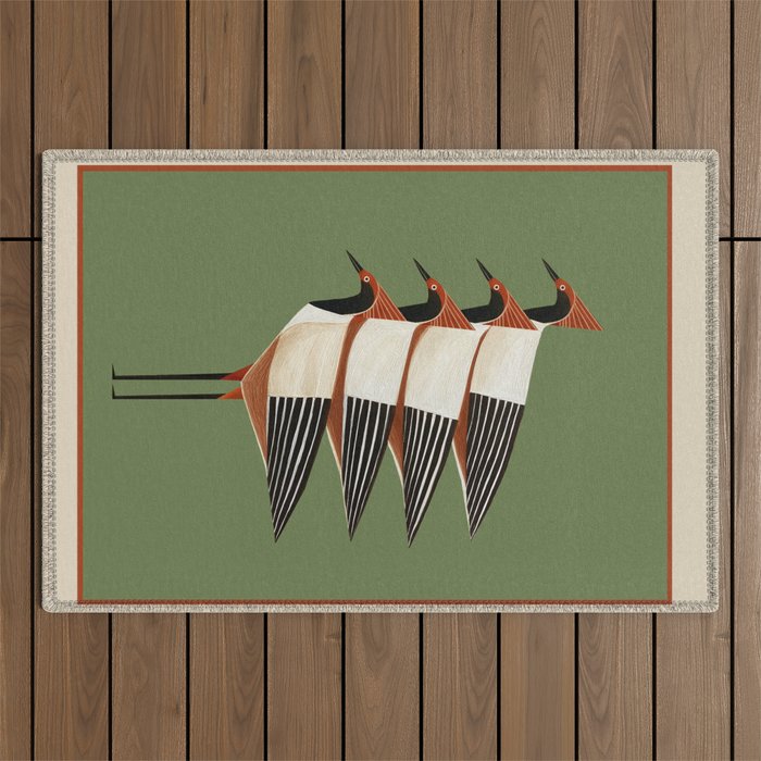 Four Birds I Outdoor Rug Gallery Image 1