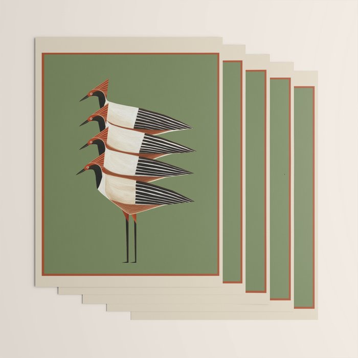 Four Birds I Wrapping Paper Gallery Image 3