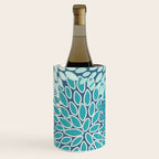 Christmas, Floral Prints, Teal, Blue and Green, Colour Prints Wine Chiller Gallery Image 3