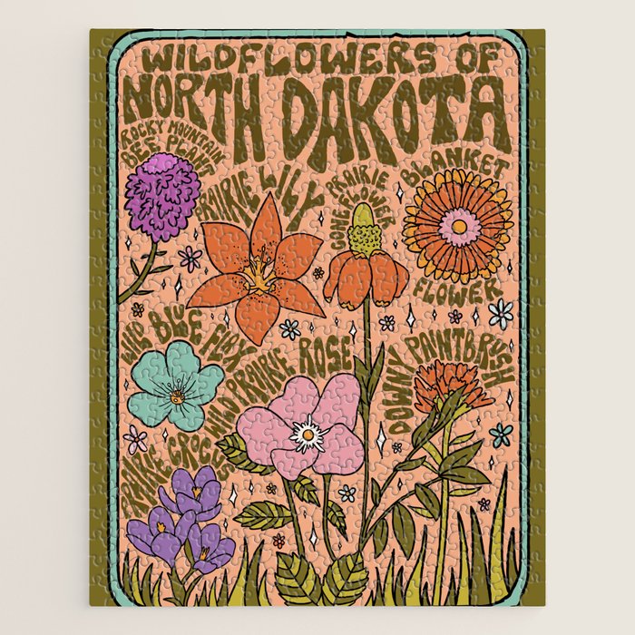 North Dakota Wildflowers Jigsaw Puzzle Gallery Image 1