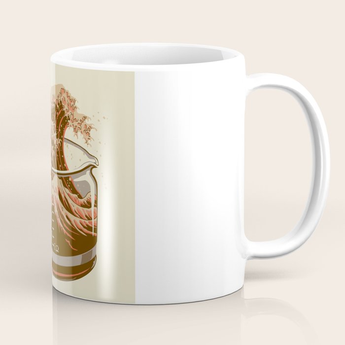 The Great Wave of Coffee light blend Coffee Mug Gallery Image 1